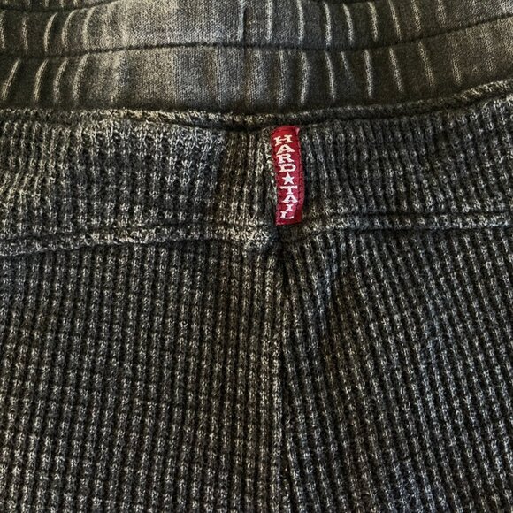 Hardtail Forever Charcoal Grey Waffle Knit Jogger Pants, Sz M - Picture 4 of 8